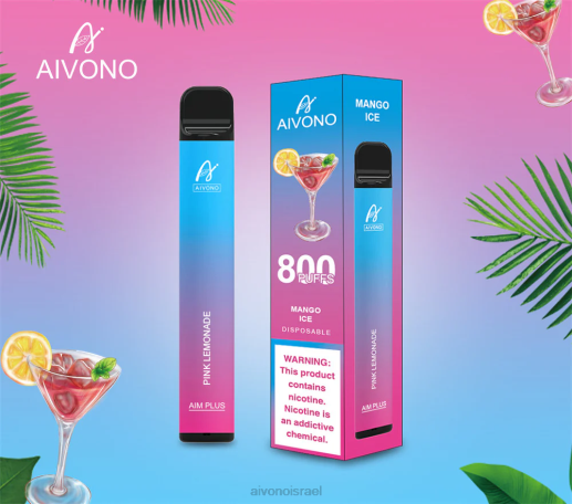 לימונדה ורודה Aivono AIM PLUS 800 6D22191 | Aivono Vape Review